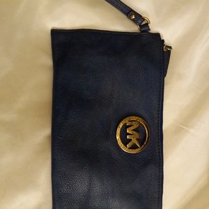 Michael Kors  Navy blue clutch